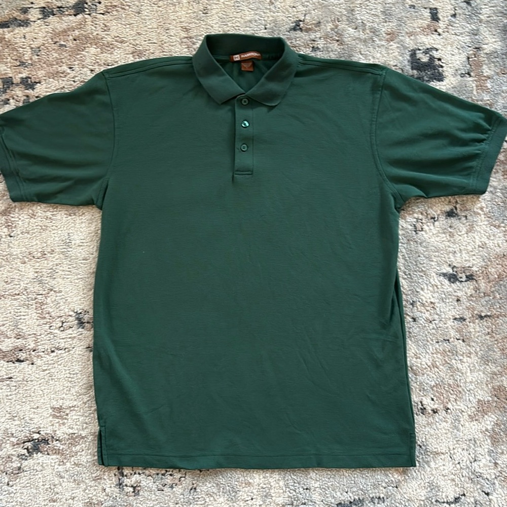Mens Harriton Polo Shirt size Large